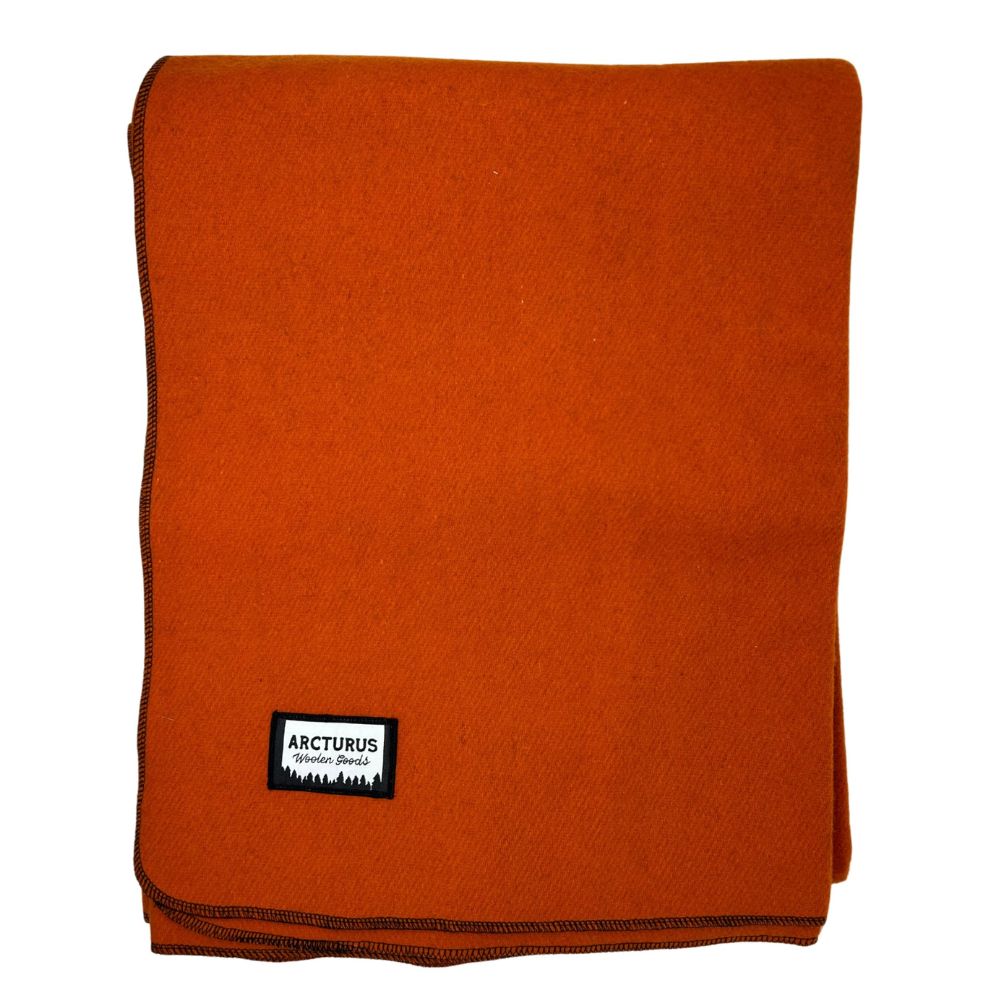 Arcturus Military Wool Blanket Ember Orange 4.5 lbs (64" x 88