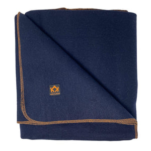 Open image in slideshow, Arcturus Military Wool Blanket - Navy Blue (64&quot; x 88&quot;)
