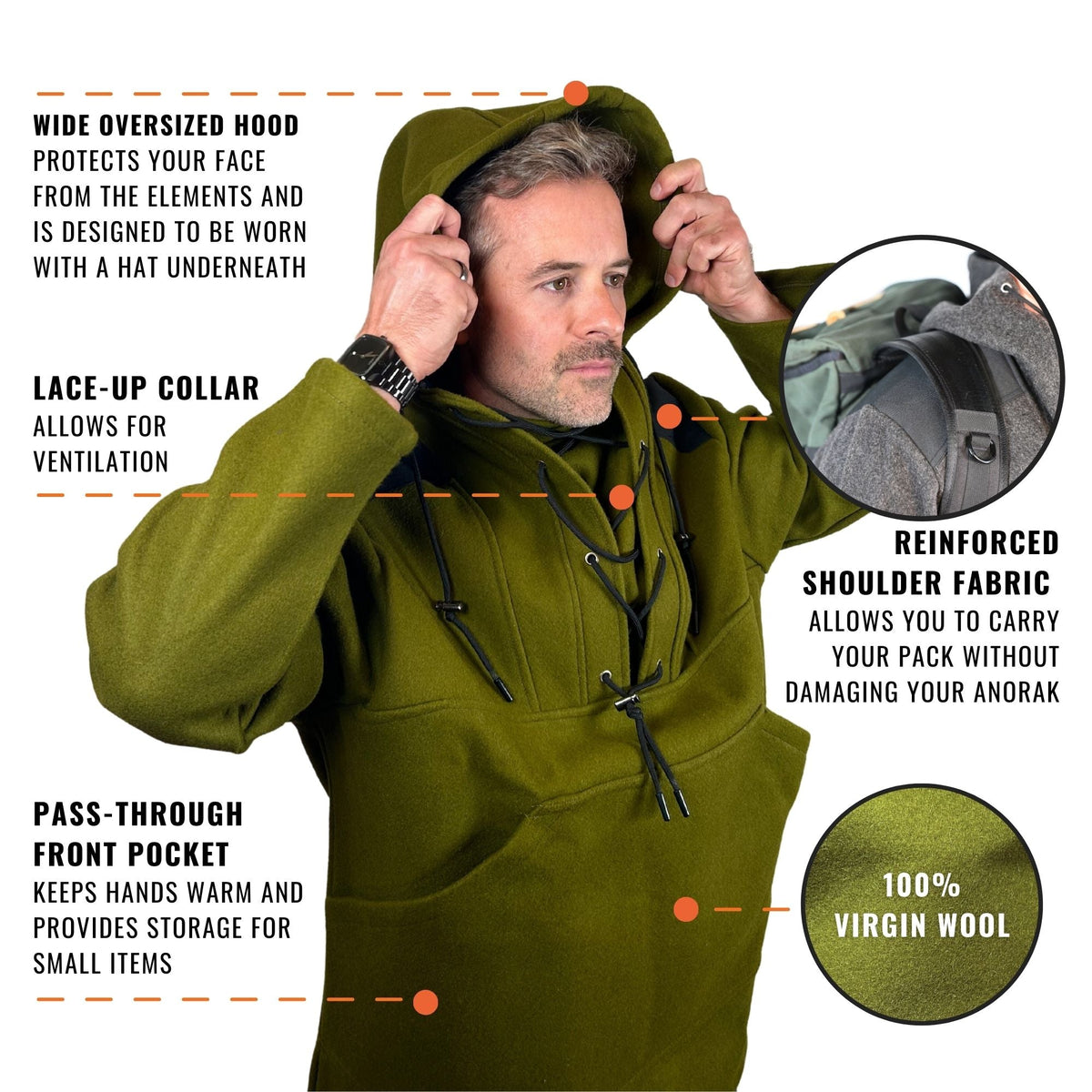 Lester river boreal wool hoodie online