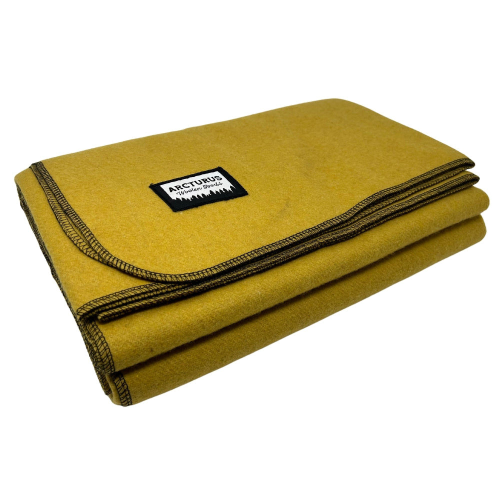 Arcturus Military Wool Blanket - Gold | 4.5 lbs (64" x 88")