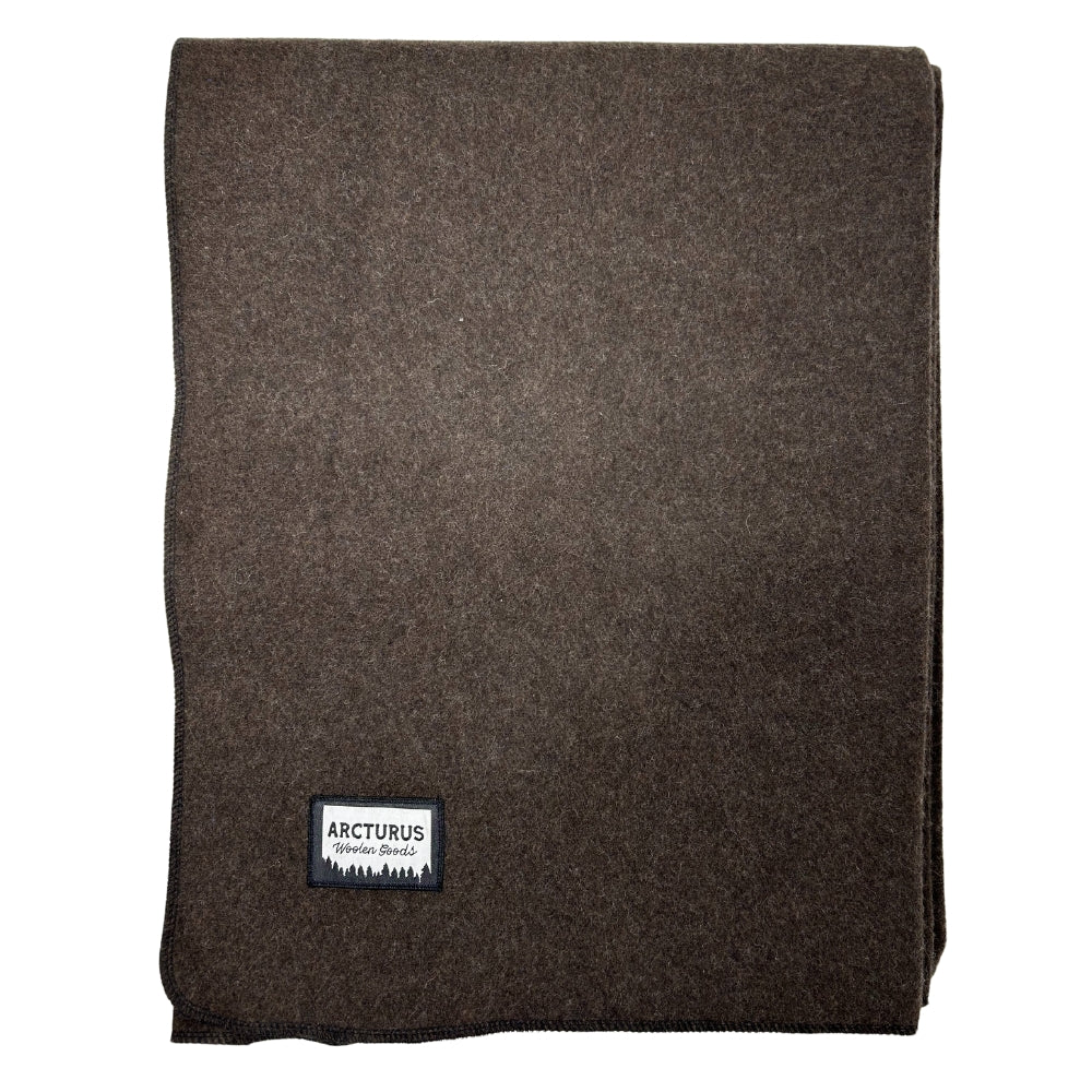 Arcturus Military Wool Blanket - Chocolate | 4.5 lbs (64" x 88")