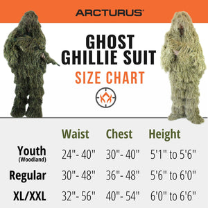 Arcturus Dry Grass Ghost Ghillie Suit - Includes Matching Rifle Wrap