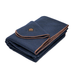 Open image in slideshow, Arcturus Military Wool Blanket - Navy Blue (64&quot; x 88&quot;)
