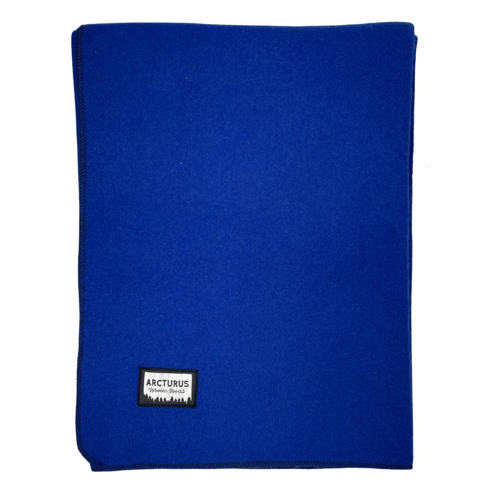 Arcturus Military Wool Blanket - Royal Blue | 4.5 lbs (64" x 88")