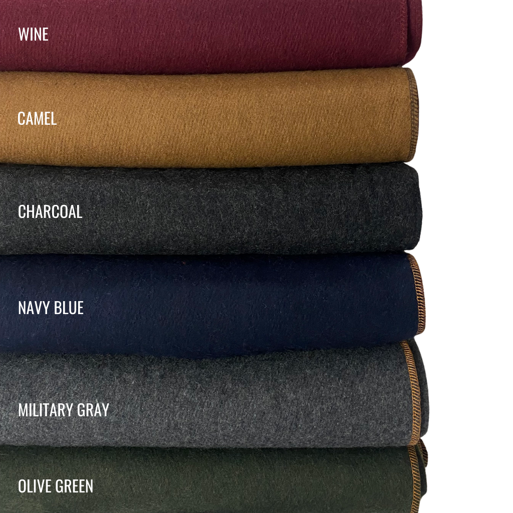 Arcturus Military Wool Blanket - Charcoal | 4.5 lbs (64" x 88")