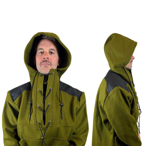 Arcturus 100% Virgin Wool Anorak - Olive