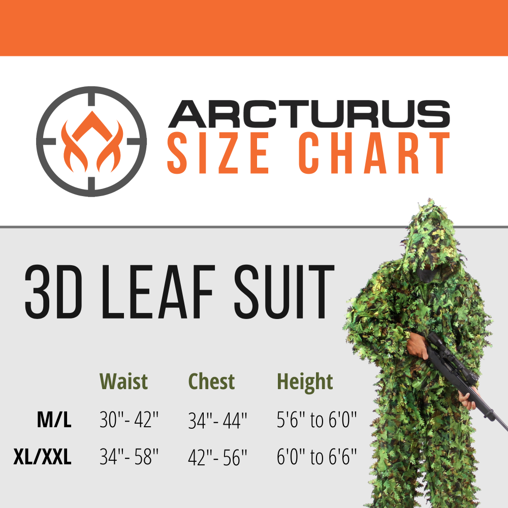 Arcturus 3D Leaf Suit + Face Mask - Dark Woodland