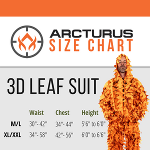 Arcturus 3D Leaf Suit + Face Mask - Realtree AP Blaze
