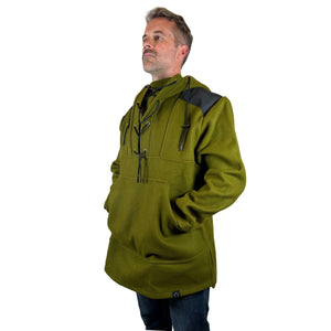 Arcturus 100% Virgin Wool Anorak - Olive