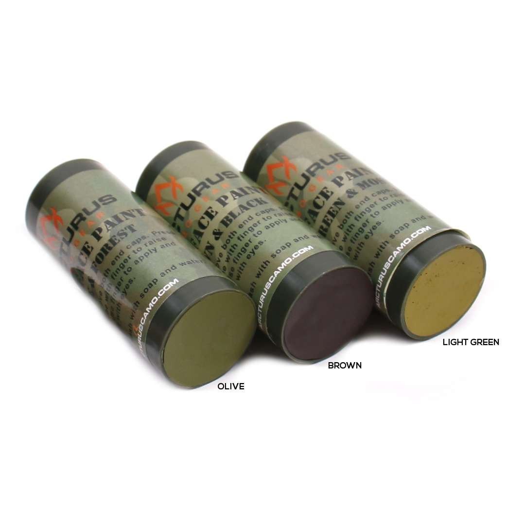 Arcturus Camo Face Paint Sticks - 6 Colors in 3 Double-Sided Tubes