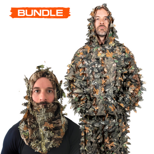 Open image in slideshow, Arcturus 3D Leaf Suit + Face Mask - All-Season Hardwood
