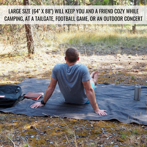 Arcturus Military Wool Blanket - Military Gray (64" x 88")