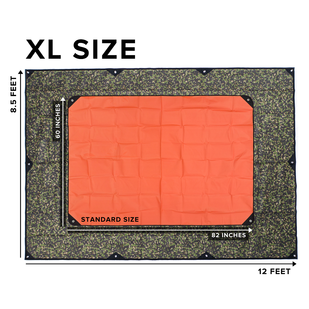 Arcturus XL Survival Blanket 8.5' x 12' - Woodland Camo