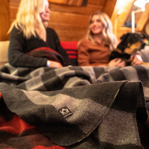 Arcturus Backwoods Wool Blanket - Gray Buffalo Plaid | 4.5 lbs