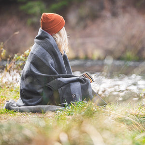 Arcturus Backwoods Wool Blanket - Gray Buffalo Plaid | 4.5 lbs