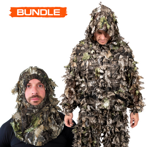 Open image in slideshow, Arcturus 3D Leaf Suit + Face Mask - Dark Woodland
