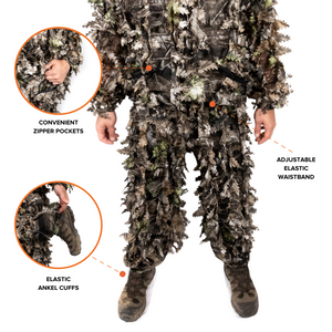 Arcturus 3D Leaf Suit + Face Mask - Dark Woodland