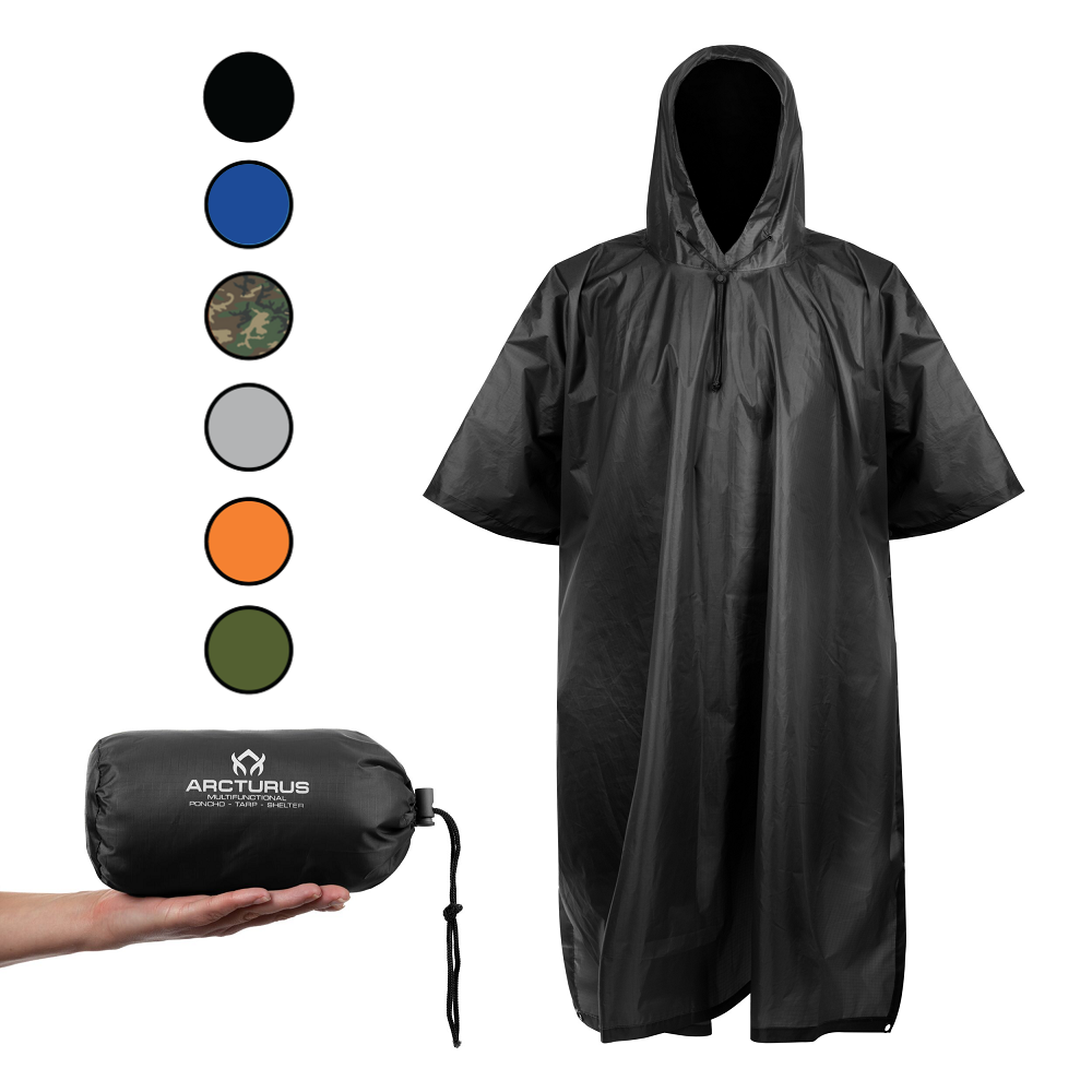 arcturus outdoor gear Lightweight Waterproof Rain Poncho Olive Aufbewahrungsboxen für Tonies Vāka organizators Peli Air 1556 Größe:XL 60-64CM to se as a