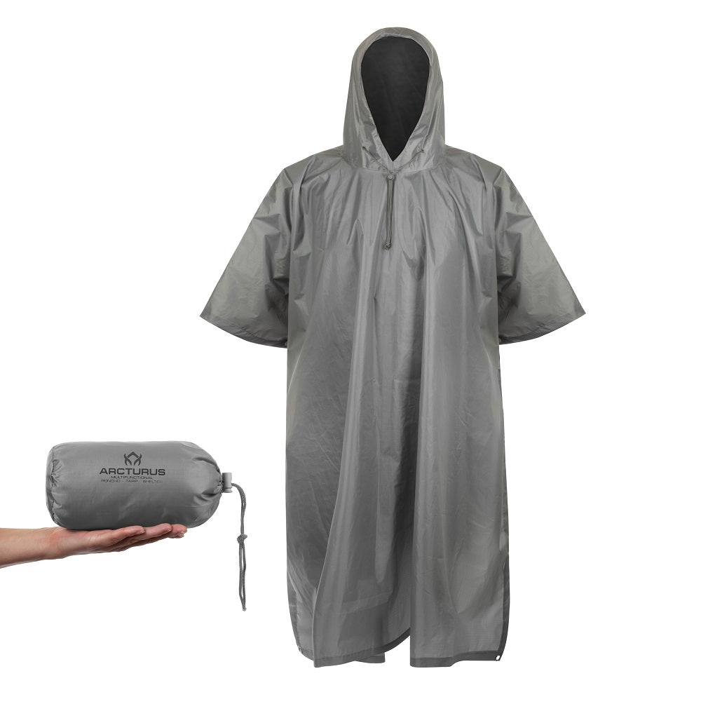 rain poncho tarp Arcturus Lightweight Waterproof Rain Poncho Olive