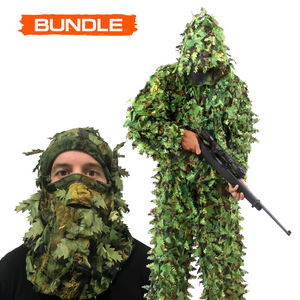 Open image in slideshow, Arcturus 3D Leaf Suit + Face Mask - Summer Green
